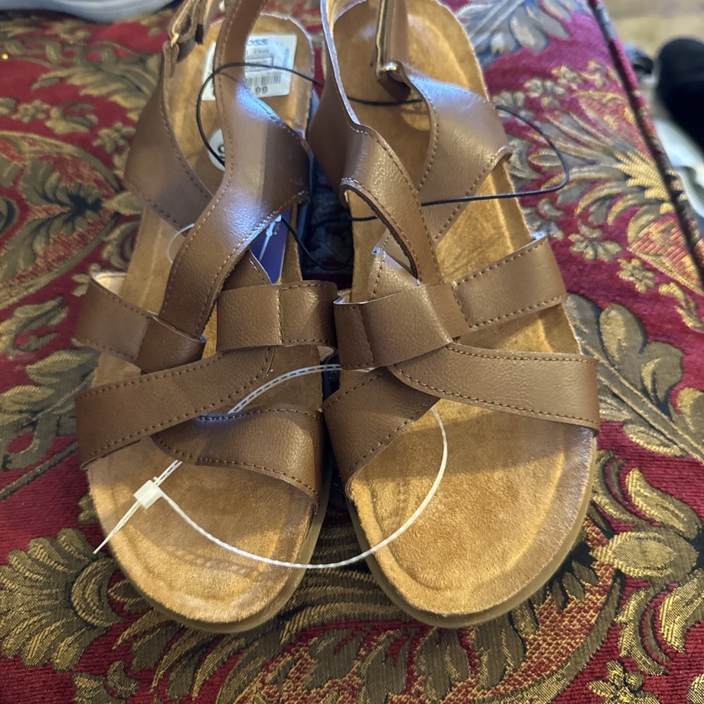 Flex Step Nila Women's Strappy Slingback Sandals US Size 9.5 W
